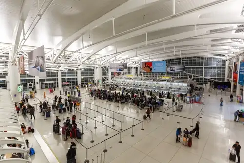 Terminal 1 of New York JFK Airport in the United States.